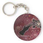 Platypus Dreaming Red by Mundara Koorang Keychain