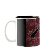 Platypus Dreaming Red by Mundara Koorang Mug