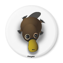 platypus refrigerator magnet