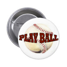 PLAY BALL 1 PINBACK BUTTON