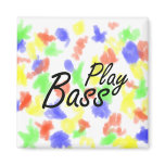 Play bass black text magnets
