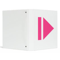 Play button 3 ring binder