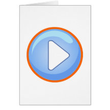 Play Button Greeting Card