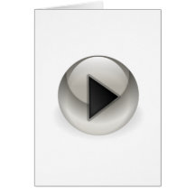 Play Button Greeting Card