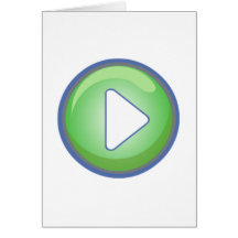 Play Button Greeting Cards