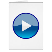 Play Button Greeting Cards