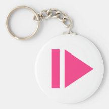 Play button key chains