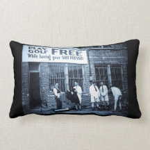 Play Golf Free (While Having Your Suit Pressed) Cy Throw Pillows