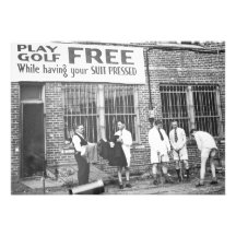 Play Golf Free (While Having Your Suit Pressed) Personalized Announcements