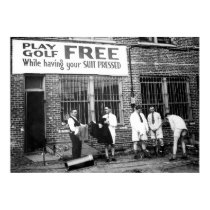 Play Golf Free (While Having Your Suit Pressed) posters