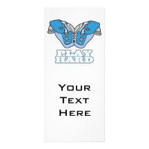 play hard football custom rack card