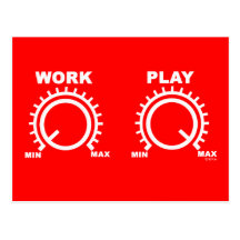 Play hard postcards