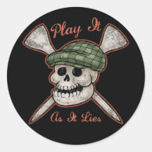 Play It As It Lies Round Stickers
