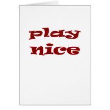 Play Nice Design Cards