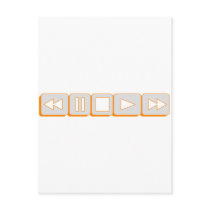 Play, Pause and Rewind - DJ, Disc Jockey, Music Postcards