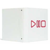 Play pause stop binder