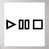 Play pause stop print