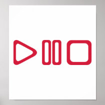 Play pause stop print