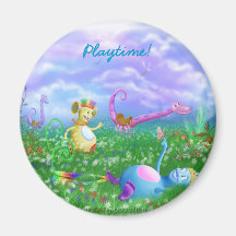 Play Time at Twisty Twicks Garden! Magnet