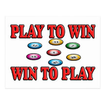 Play To Win - Win To Play - Keno Post Cards