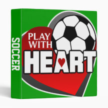 Play With Heart Soccer Binder