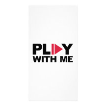 Play with me music photo card template