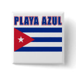PLAYA AZUL Cuba Beach Tshirts, Gifts buttons
