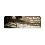 Playa Los Caballos Antique Custom Return Address Label