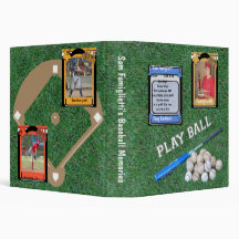 Playball - Baseball Memories Keepsake Album 3 Ring Binder