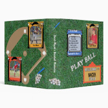Playball Marquee Baseball Keepsake Album 3 Ring Binder