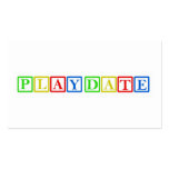 Playdate bloque la carte modèle de carte de visite