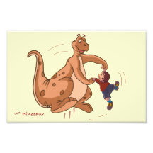 Playful Dinosaur + Child art by Sushobhan Sengupta Photo Art