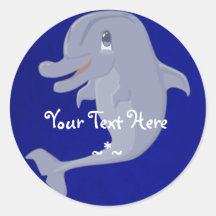 Playful Dolphin Stickers