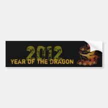 Playful Dragon Bumper Stickers