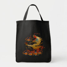 Playful Dragon Canvas Bags