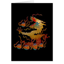 Playful Dragon Greeting Card