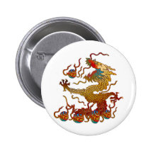 Playful Dragon Pinback Buttons