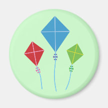 Playful Kites Magnet
