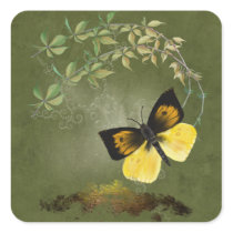 Playful Painted Butterfly- Sticker