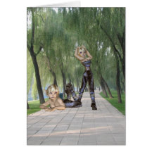 Playful Satyr  Greeting Card