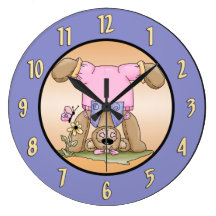 Playful Teddy Bear Wall Clock