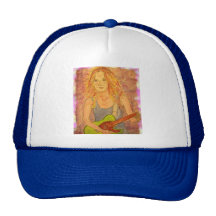 playin folklorique de fille de roche électrique casquettes
