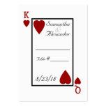 Playing Card King/Queen Table Place Cards Business Card Templates
