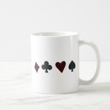 Playing Card Suit Row Mugs
