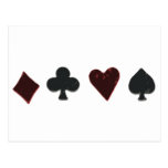 Playing Card Suit Row Post Cards
