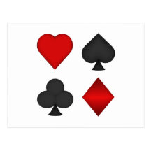 Playing Card Suits: Post Cards