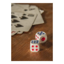 Playing Cards and Dice Invitation
