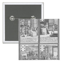 Playing Cards depicting current commercial Pinback Button