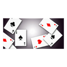 PLAYING CARDS GAMES POKER BLACKJACK GAMBLING GOFIS CUSTOM PHOTO CARD
