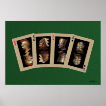 Playing cards poster
